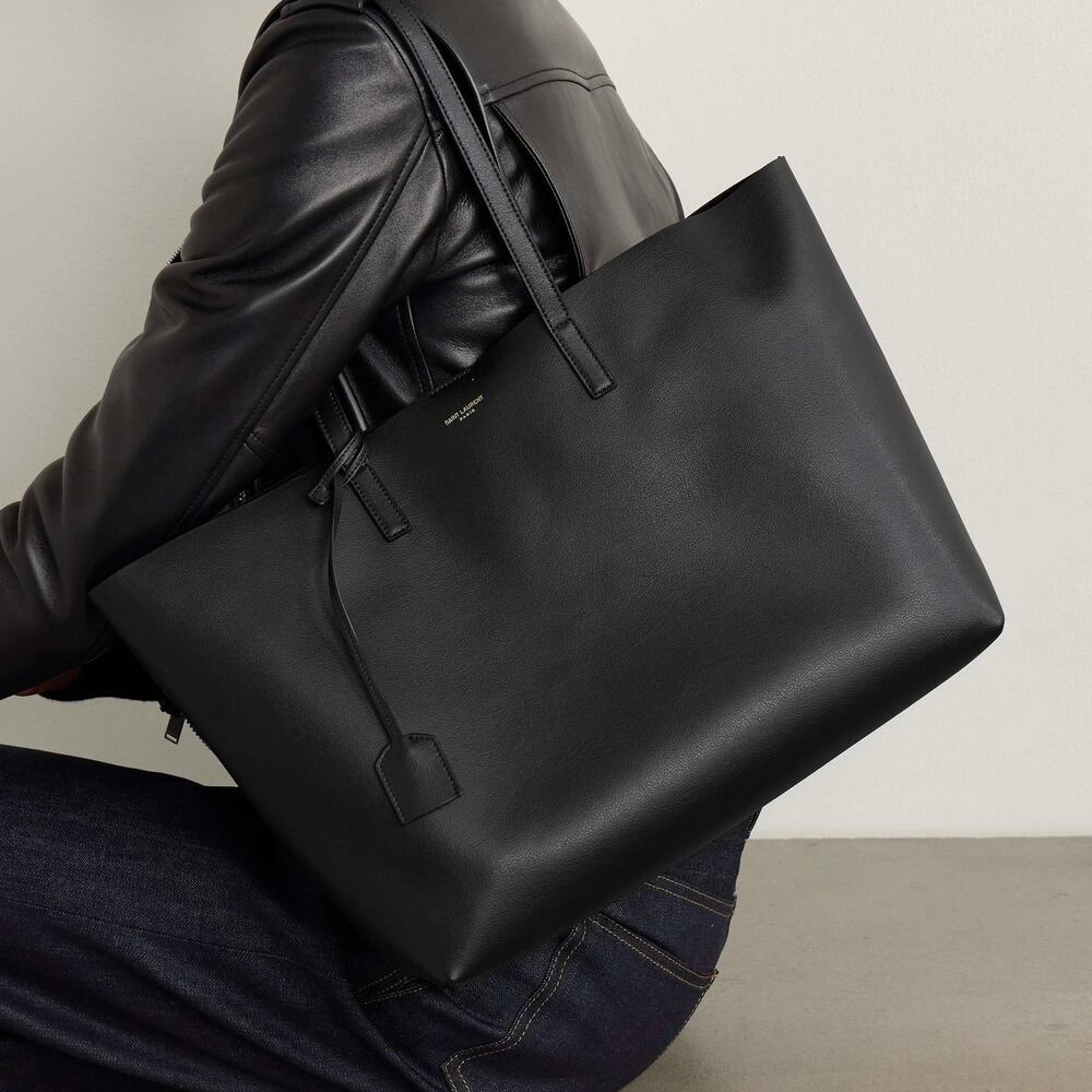 Saint Laurent Shopping Bag East West Tote Smooth Leather